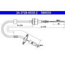 24.3728-0535.2 Seilzug, Kupplungsbetätigung 24.3728-0535.2 Seilzug, Kupplungsbetätigung