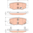 GDB4145 Bremsbelagsatz, Scheibenbremse COTEC GDB4145 Bremsbelagsatz, Scheibenbremse COTEC