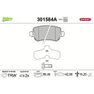 Valeo | Bremsbelagsatz, Scheibenbremse | 301584A