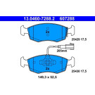 ATE | Bremsensatz, Scheibenbremse | 24.0112-0127.1 + 13.0460-7288.2
