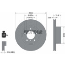 Textar | Bremsscheibe | 92137705
