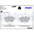 Delphi | Bremsbelagsatz, Scheibenbremse | LP873 Delphi | Bremsbelagsatz, Scheibenbremse | LP873