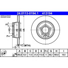 ATE | Bremsscheibe | 24.0113-0194.1