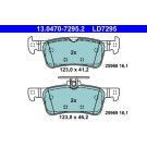 13.0470-7295.2 Bremsbelagsatz, Scheibenbremse ATE Ceramic 13.0470-7295.2 Bremsbelagsatz, Scheibenbremse ATE Ceramic