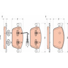 GDB1887 Bremsbelagsatz, Scheibenbremse GDB1887 Bremsbelagsatz, Scheibenbremse