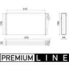 Mahle | Wärmetauscher, Innenraumheizung | AH 295 000P