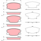 GDB3388 Bremsbelagsatz, Scheibenbremse GDB3388 Bremsbelagsatz, Scheibenbremse