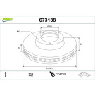 673138 Bremsscheibe COATED