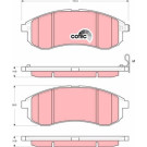 GDB3380 Bremsbelagsatz, Scheibenbremse COTEC GDB3380 Bremsbelagsatz, Scheibenbremse COTEC
