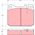GDB1103 Bremsbelagsatz, Scheibenbremse