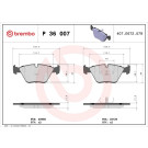 Brembo | Bremsbelagsatz, Scheibenbremse | P 36 007