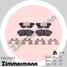 Zimmermann | Bremsbelagsatz, Scheibenbremse | 23543.155.2