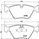 Brembo | Bremsbelagsatz, Scheibenbremse | P 06 065