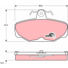 GDB472 Bremsbelagsatz, Scheibenbremse COTEC GDB472 Bremsbelagsatz, Scheibenbremse COTEC