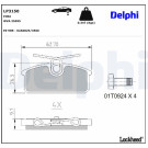 Delphi | Bremsbelagsatz, Scheibenbremse | LP3150 Delphi | Bremsbelagsatz, Scheibenbremse | LP3150