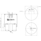 FEBI BILSTEIN 35674 Federbalg, Luftfederung FEBI BILSTEIN 35674 Federbalg, Luftfederung