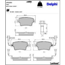 Delphi Bremsbelagsatz, Scheibenbremse LP2231