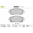 Valeo | Bremsbelagsatz, Scheibenbremse | 598901