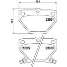 Brembo | Bremsbelagsatz, Scheibenbremse | P 83 052