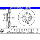 ATE | Bremsscheibe | 24.0328-0136.1