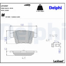 Delphi | Bremsbelagsatz, Scheibenbremse | LP1957