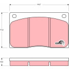 GDB585 Bremsbelagsatz, Scheibenbremse COTEC GDB585 Bremsbelagsatz, Scheibenbremse COTEC