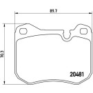 Brembo | Bremsbelagsatz, Scheibenbremse | P 65 002