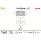 302736A Bremsbelagsatz, Scheibenbremse EXPERT