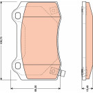 GDB4171 Bremsbelagsatz, Scheibenbremse GDB4171 Bremsbelagsatz, Scheibenbremse
