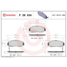 Brembo | Bremsbelagsatz, Scheibenbremse | P 28 034X