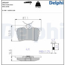 Delphi | Bremsbelagsatz, Scheibenbremse | LP2147