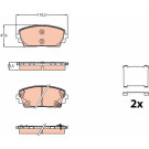 GDB2160 Bremsbelagsatz, Scheibenbremse GDB2160 Bremsbelagsatz, Scheibenbremse
