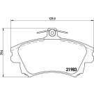 P 54 036 Bremsbelagsatz, Scheibenbremse PRIME LINE