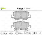 Valeo | Bremsbelagsatz, Scheibenbremse | 601057