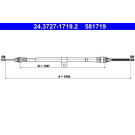 24.3727-1719.2 Seilzug, Feststellbremse 24.3727-1719.2 Seilzug, Feststellbremse