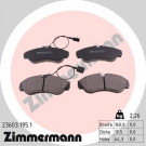 Zimmermann | Bremsbelagsatz, Scheibenbremse | 23603.195.1