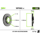 Valeo | Bremsscheibe | 187062