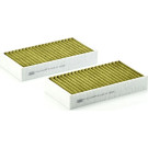 MANN-FILTER FP 2646-2 Innenraumfilter FreciousPlus Aktivkohlefilter mit Polyphenol, antibakteriell, Feinstaubfilter (PM 2.5)