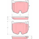 GDB1541 Bremsbelagsatz, Scheibenbremse GDB1541 Bremsbelagsatz, Scheibenbremse