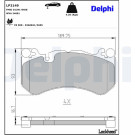 Delphi | Bremsbelagsatz, Scheibenbremse | LP2149 Delphi | Bremsbelagsatz, Scheibenbremse | LP2149
