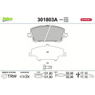 Valeo | Bremsbelagsatz, Scheibenbremse | 301803A
