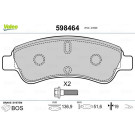Valeo | Bremsbelagsatz, Scheibenbremse | 598464