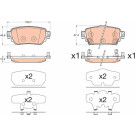 GDB3617 Bremsbelagsatz, Scheibenbremse GDB3617 Bremsbelagsatz, Scheibenbremse