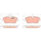 GDB1611 Bremsbelagsatz, Scheibenbremse COTEC GDB1611 Bremsbelagsatz, Scheibenbremse COTEC