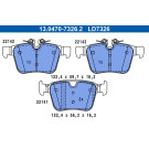 Bremsbelagsatz, Scheibenbremse ATE Ceramic 13.0470-7326.2