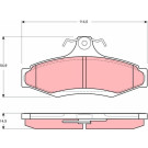 GDB3172 Bremsbelagsatz, Scheibenbremse