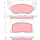 GDB878 Bremsbelagsatz, Scheibenbremse GDB878 Bremsbelagsatz, Scheibenbremse