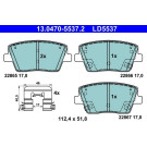 Bremsbelagsatz, Scheibenbremse ATE Ceramic 13.0470-5537.2