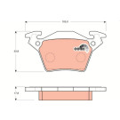 GDB1408 Bremsbelagsatz, Scheibenbremse COTEC GDB1408 Bremsbelagsatz, Scheibenbremse COTEC