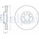 Delphi | Bremsscheibe | BG4696C